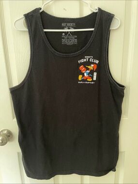 riot society Black Woody Boxing Graphic Tank